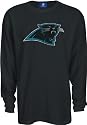 Carolina Panthers Black Faded Logo Long Sleeve Thermal Waffle Shirt