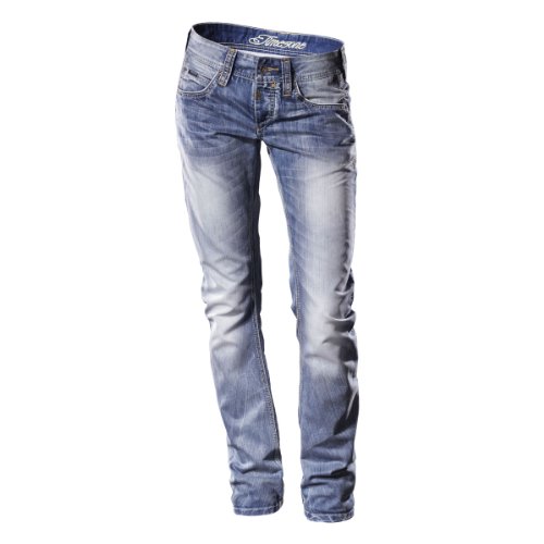 Timezone Damen Jeanshose/ Lang Regular Fit, 16-5150 Genia, Gr. 31/34, Blau (3410 buffy lin Preisvergleich