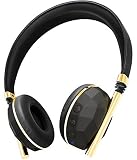 Caeden Linea N?°10 Wireless Bluetooth Headphone - Faceted Carbon & Gold