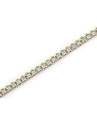 14kt Yellow Gold Diamond Bracelet 1.00ct TW