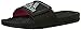 adidas Women's Adissage 2.0 Slides Sandal, Black/Silver/Shock Pink, 5