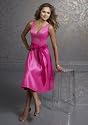 Pink Satin Cocktail Dress