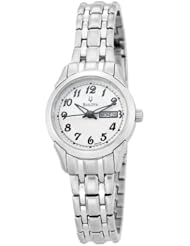 Bulova Womens 96N100 Silver and White Dial Bracelet Watch