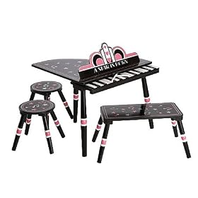 A Star Is Born Piano Table with Bench and 2 Stools by Levels of Discovery