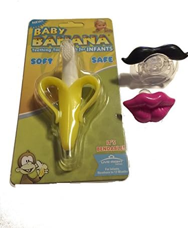 Bundle of Baby Banana Toothbrush and Pacifiers