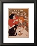 Compagnie Francaise Des Chocolats Framed Art Poster Print by Théophile Alexandre Steinlen, 14x17