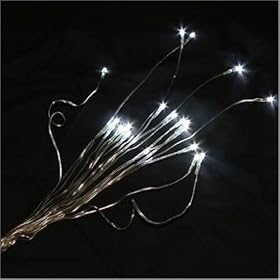 20 LED Long Stemmed Floral Battery Fairy Lights