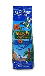 Magnum Kona Blend Coffee, Whole Bean, 1 Lb Bag