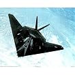 F117-A Stealth Fighter (In Air) Art Poster Print - 19x13