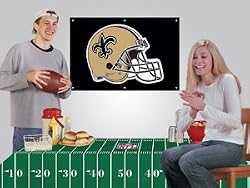 PKNO Saints Party Kit Banner Flags NFL
