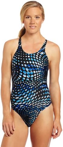 Adidas Swim Women's Dot Tie Dye Cross Back Swimsuit