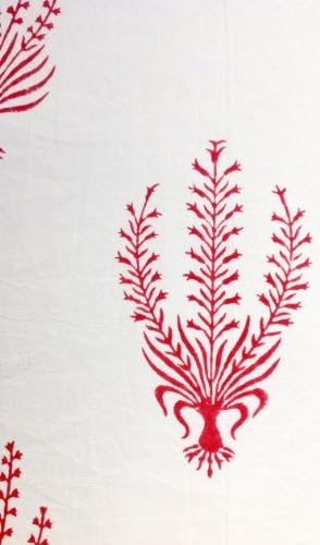 KIMONO STYLE Women's Dressing Gown Susannah Flower Red 100% cotton