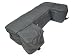 Universal ATV Luggage Rack Gear & Accessory Storage Bag - Front / Rear 4-Wheeler 4X4 Quad Storage & Cargo Pack - Black