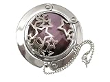 Handbag Heaven Fun & Funky Purple Stars Compact Handbag Hook