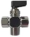 Brass FNPT x FNPT Mini Ball Valve, Lever, 1/8" Pipe Size