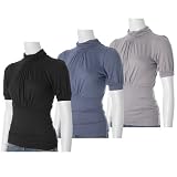 Belle de Jour Short Sleeve Pleated Front Top