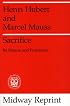 Sacrifice: Its Nature and Functions