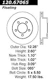 Centric Parts 120.67065 Premium Brake Rotor with E-Coating