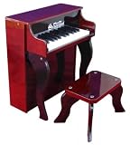 Schoenhut Elite Spinet with Bench- Mahogany/ Black