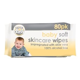 Upsy Daisy Baby Wipes 80pk (pack of 10)