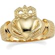 14K Yellow Gold Claddagh Ring