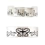 Sterling Silver Faith, Hope, Love and Butterfly Toe Ring Set of 2 by Bob Siemon