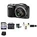 Nikon Coolpix L610 16 MP Digital Camera with 14x Zoom NIKKOR Glass Lens and 3-inch LCD (Black) + 4 AA NiMH Rechargeable Batteries + 8GB SDHC Class 10 Memory Card + Carrying Case + Mini Tripod Kit + USB SDHC Reader + Memory Wallet