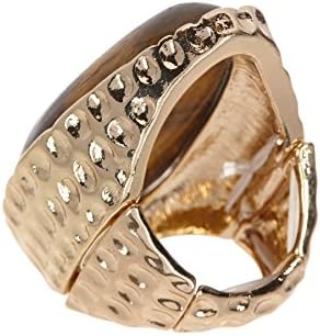 Meghan Fabulous Authentic Tiger's Eye Cocktail Ring OS