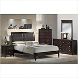 Montgomery Panel Bedroom Set with Resin Carvings Cappuccino Size: Queen