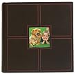 Quad Faux Leather Photo Album 9x9", Holds 200 4x6" Pictures