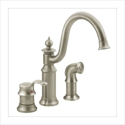 Moen S711CSL Waterhill one-handle high arc kitchen faucet, Classic stainless
