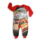 Nascar by Dream Apparel - Toddler Boys Long Sleeve Blanket Sleeper, Red