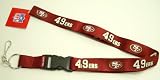 LANYARD - SAN FRANCISCO 49ERS - NEW - NFL - KEY CHAIN