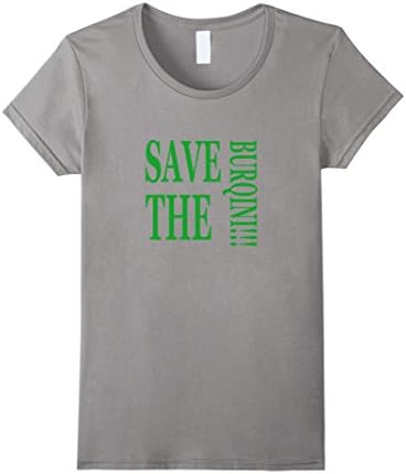 Women's Save The Burqini Moslem Swimwear Tee Small Slate
