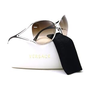 AUTHENTIC VERSACE SUNGLASSES VE 2111 1000/13 BROWN
