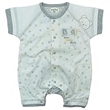 LoveLoveKids(ラブラブキッズ) 40/2天竺クマ顔BearPtモンキーオール 60cm/オフシロ NO.KK-31-2683