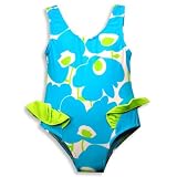 Banana Cabana - Infant Girls One Piece Swimsuit, Blue, Green