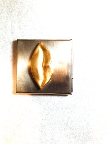 Hand Made Palette W/gold Handle Mirror