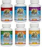 41j45gu5O%2BL. SL160  Sunshine Children Heroes Calcium Plus D3, Multiple Vitamin & Mineral, Omega 3 With DHA, Probiotic Power, Whole Food Antioxidant, Foods Papayazyme 90 Soft Chews Tablets Each