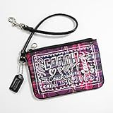 Coach Poppy Signature Plaid Tartan Wristlet Case Bag for IPOD 43285 Pink Multi