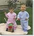 Apparel : Organic Cotton Long John Pajamas