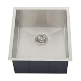 Ticor Undermount 16-Gauge Stainless Steel Single Bowl Square Kitchen Sink
