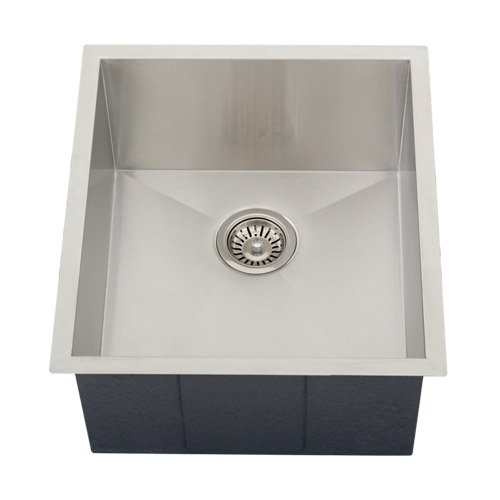 Ticor Undermount 16-Gauge Stainless Steel Single Bowl Square Kitchen Sink