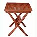 VIFAH V03 Outdoor Wood Folding Bistro Table,Natural Wood Finish, 24 by 24 by 28-Inch