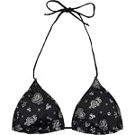 FULL TILT Bandana Womens Swimsuit Top - Black/White