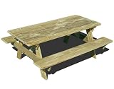 6' Treated Pine Picnic Table w/ Attached Seats