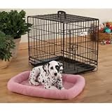 Fleece Crate Dog Bed Pink 17.75 x 11.75 by