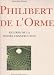 Search : Philibert de L'Orme: Figures de la pensee constructive