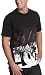 DC Young Men's Scraped Short Sleeve Tee,Black,Large