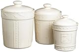 Signature's Sorrento Set of Three Canisters, Ivory